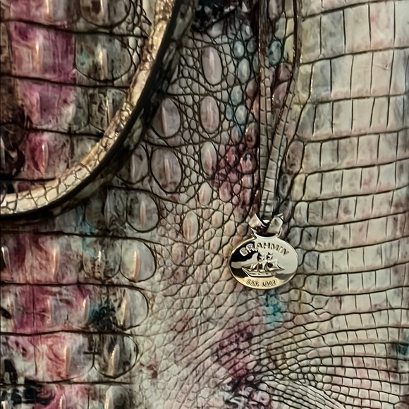 Brahmin Multicolor Crocodile Embossed Women's Bag Set used - Picture 2 of 8